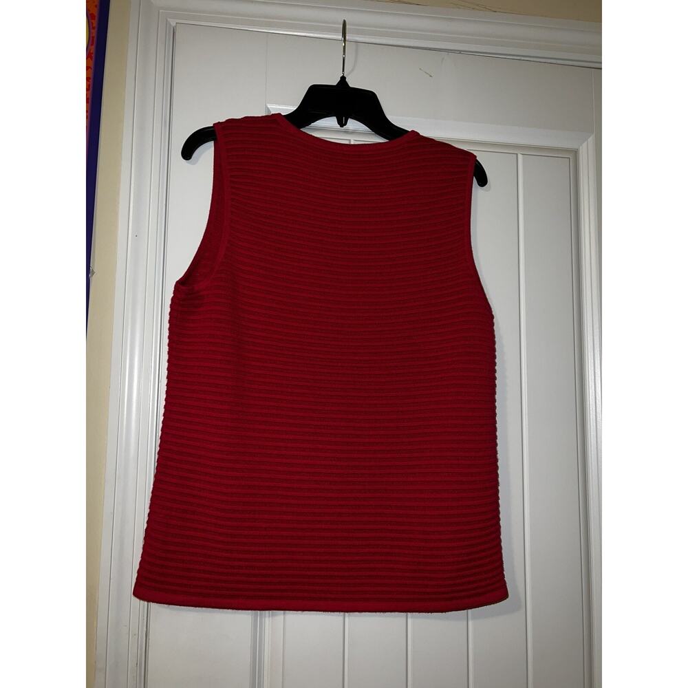 Talbots womens pink magenta vest sweater petite womens PL - Picture 4 of 5